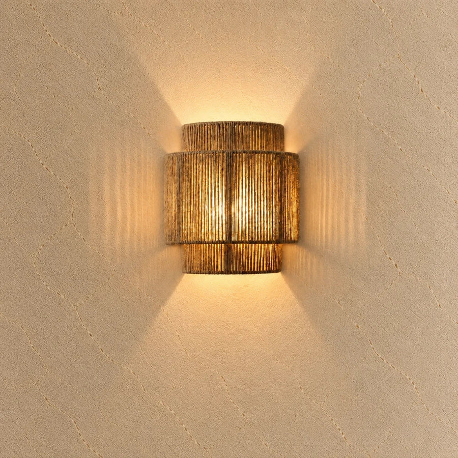 Ylva Rattan & Hemp Wall Light