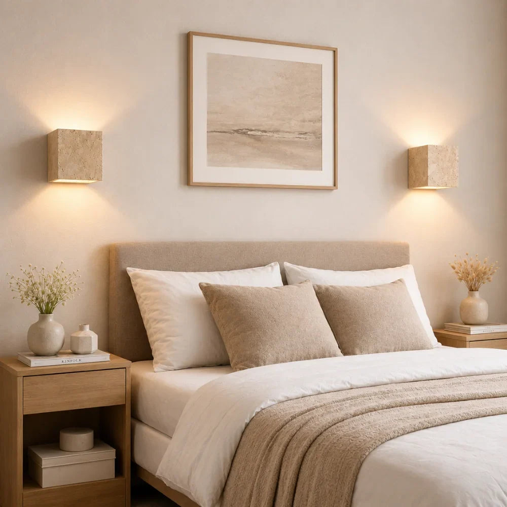Designed in travertine