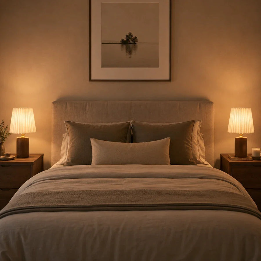 Lior Wood & Fabric Table Lamp