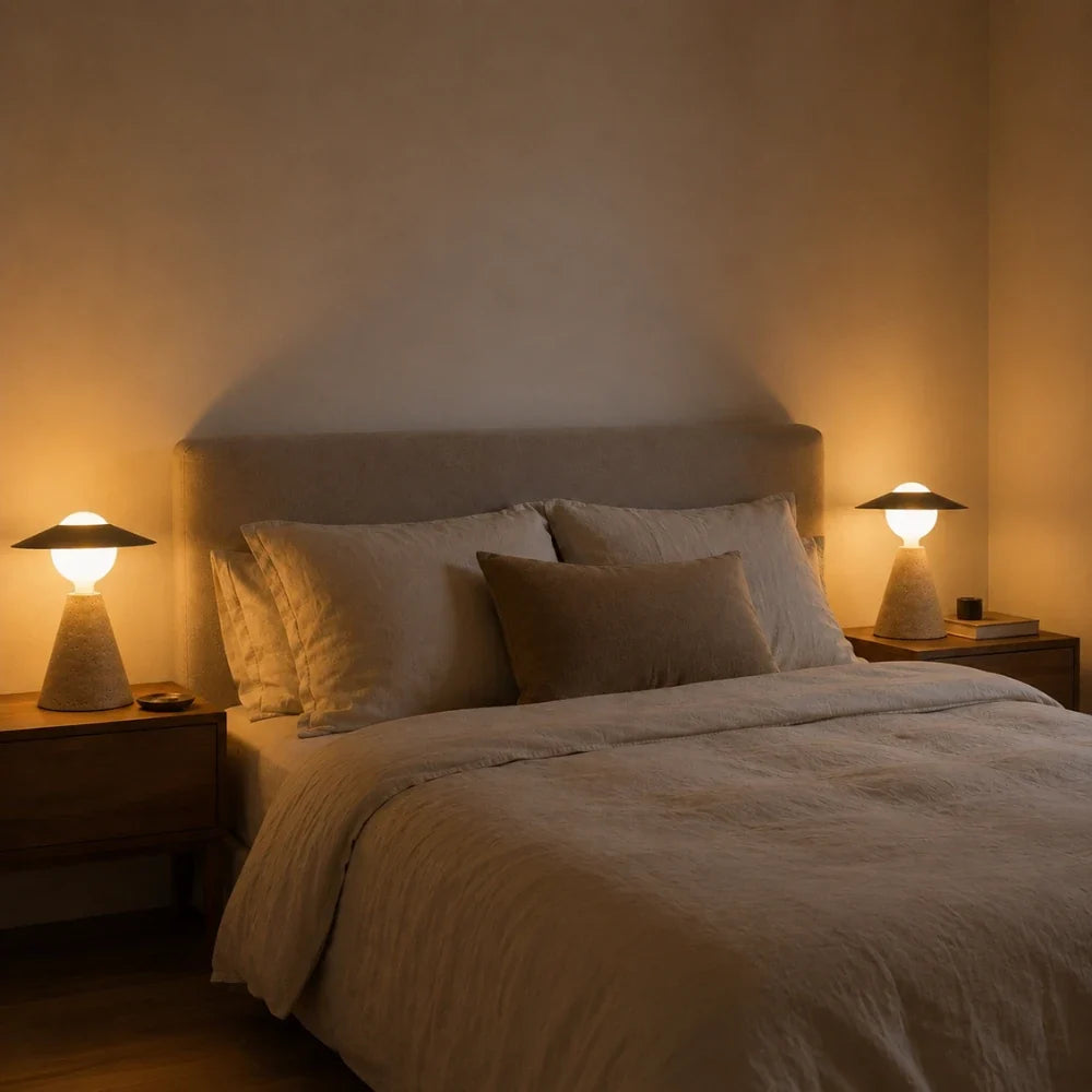 Designed in travertine