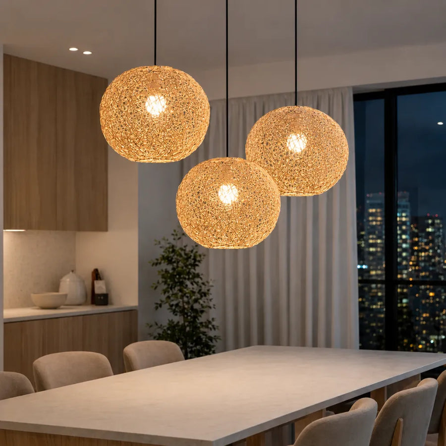 Liora Bamboo & Rattan Pendant Light