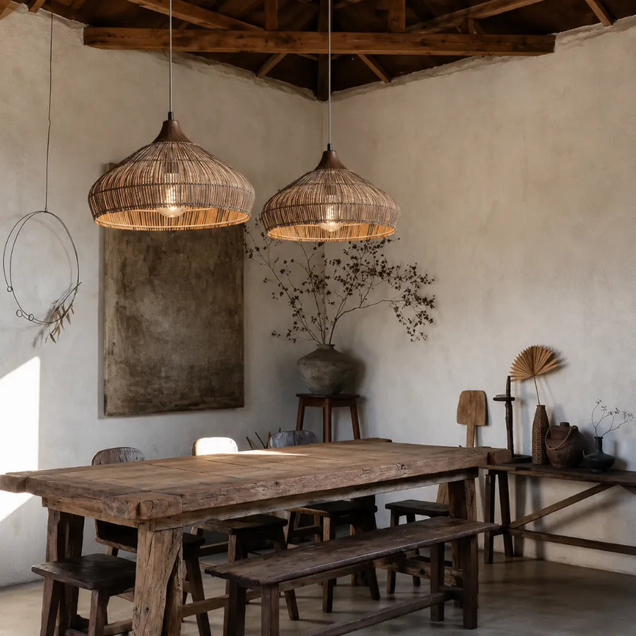 Nella Rattan Pendant Light