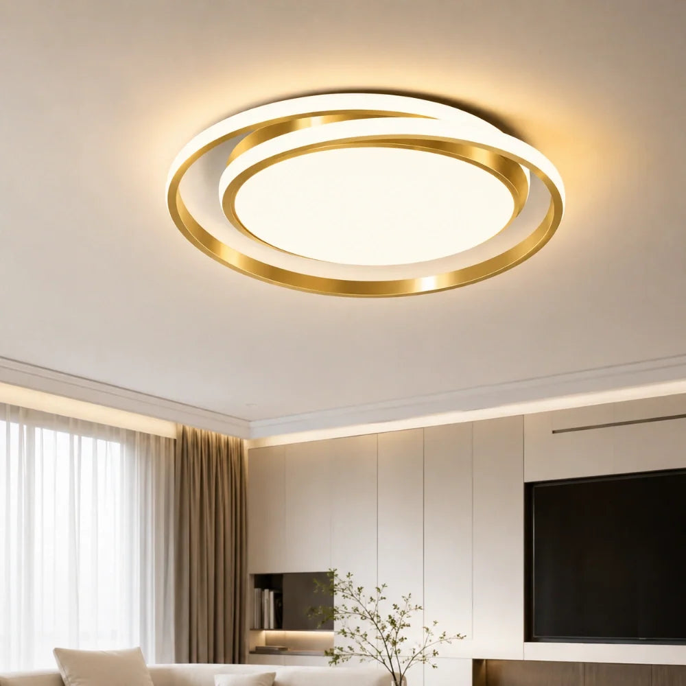 Even glow from the LED rings