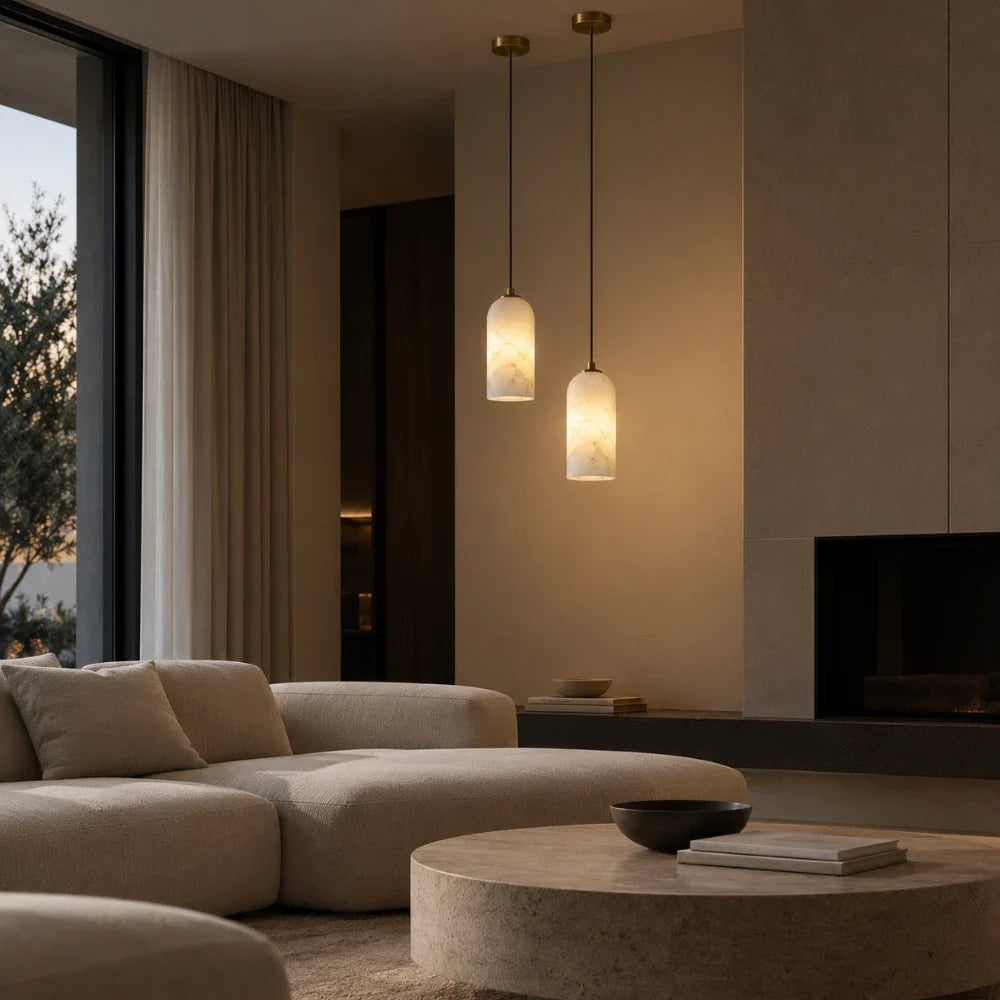Designed in alabaster