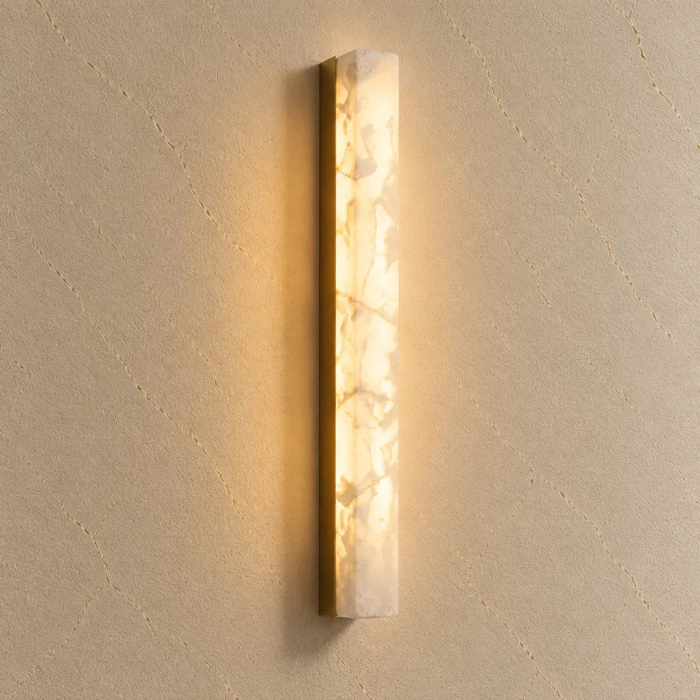Ayla Alabaster & Brass Wall Light