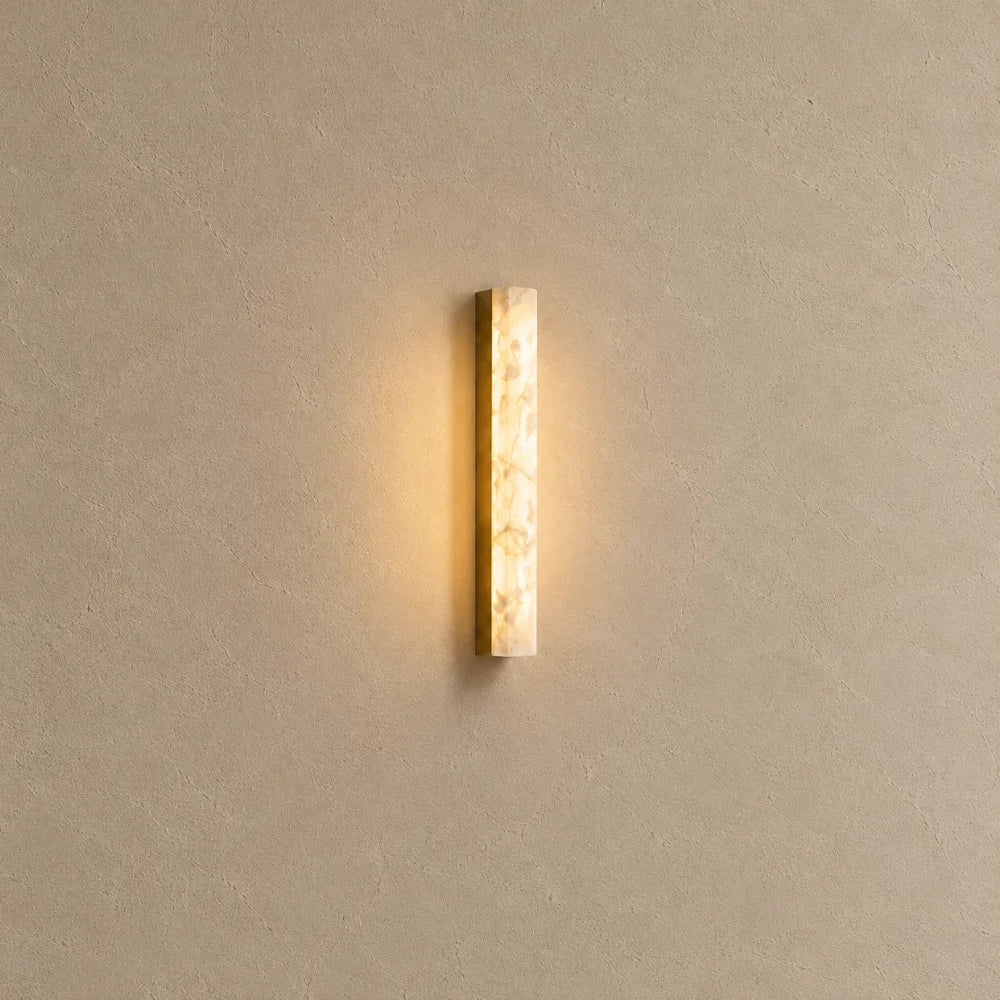 Ayla Alabaster & Brass Wall Light