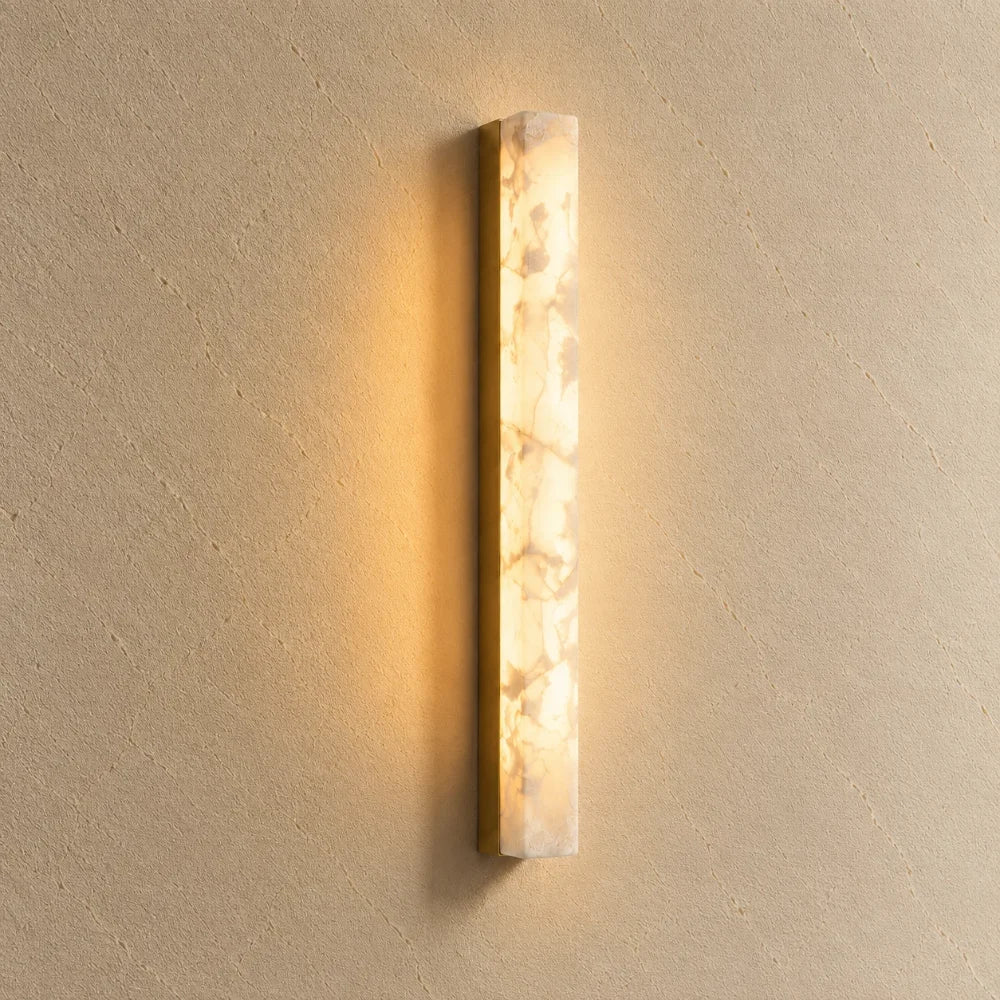 Ayla Alabaster & Brass Wall Light