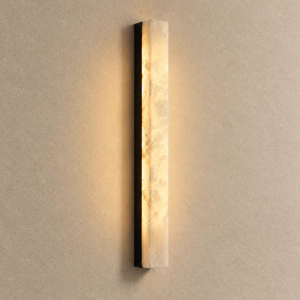 Ayla Alabaster & Brass Wall Light