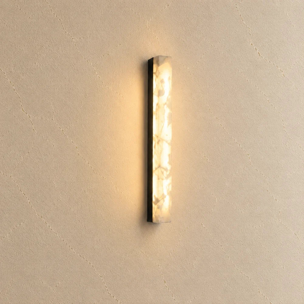 Ayla Alabaster & Brass Wall Light