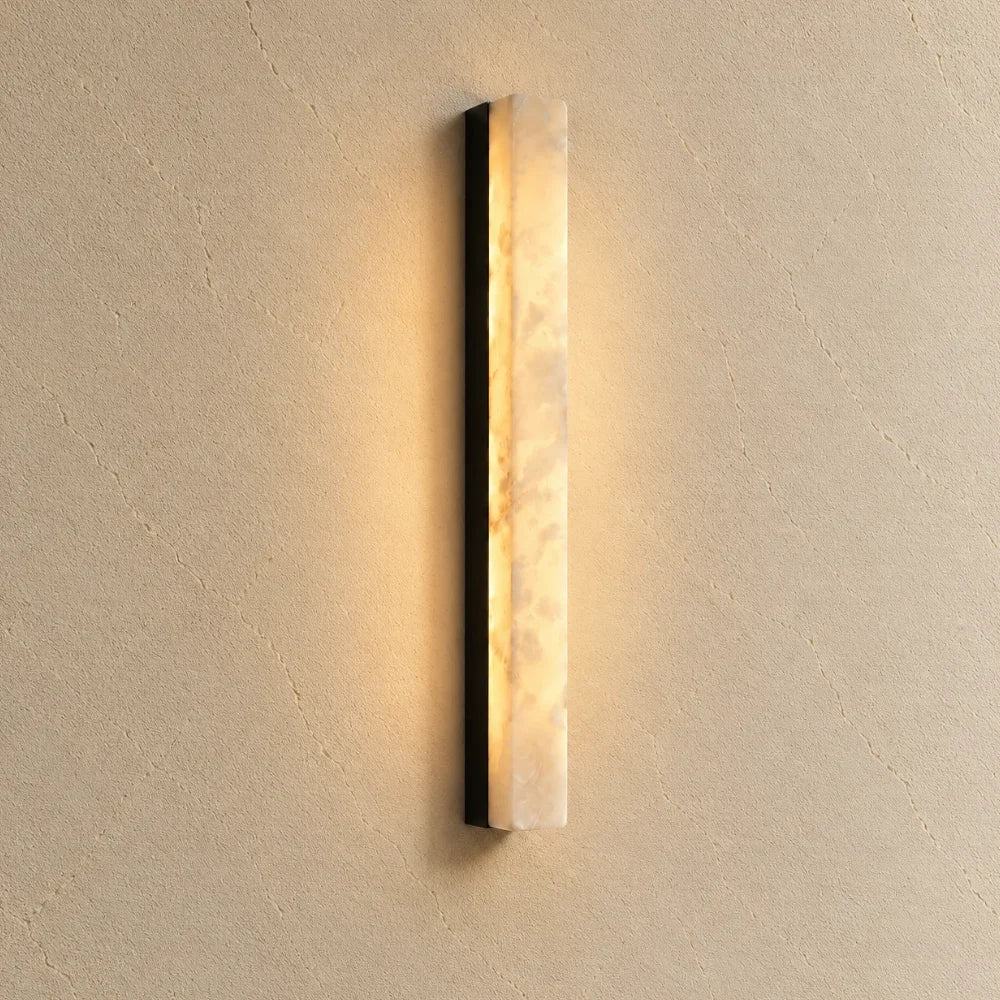 Ayla Alabaster & Brass Wall Light