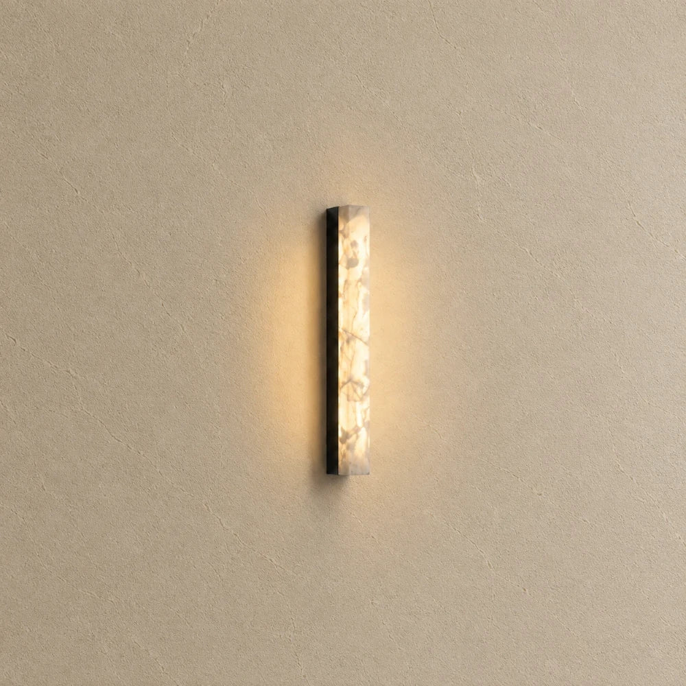 Ayla Alabaster & Brass Wall Light
