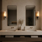 Isen Alabaster & Brass Wall Light