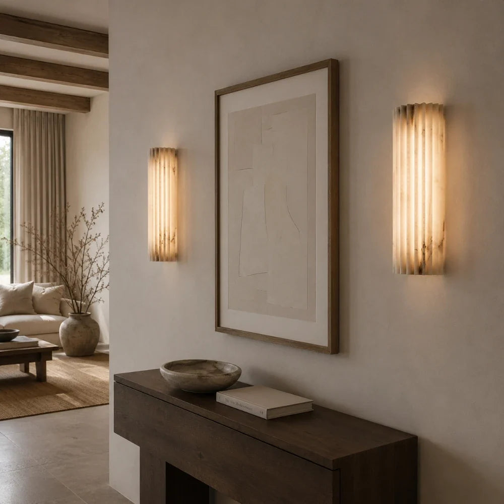 Niva Alabaster Wall Light