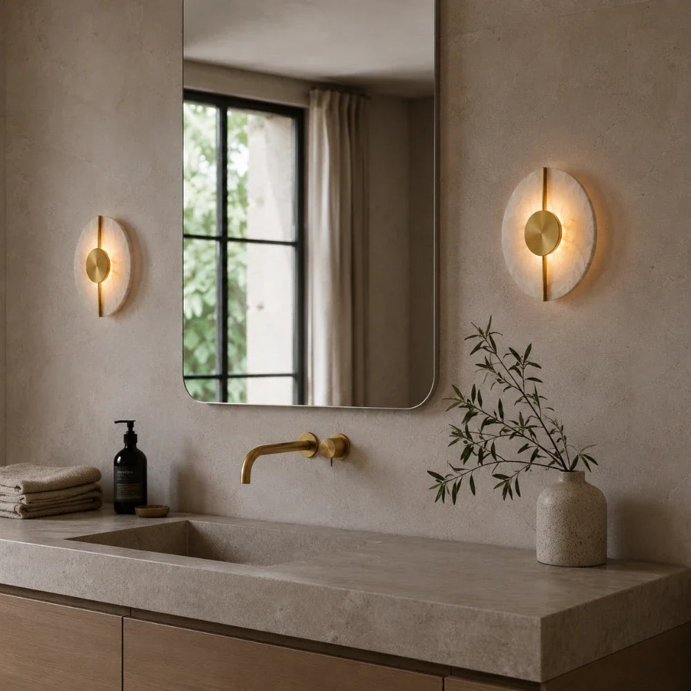 Veya Alabaster Wall Light