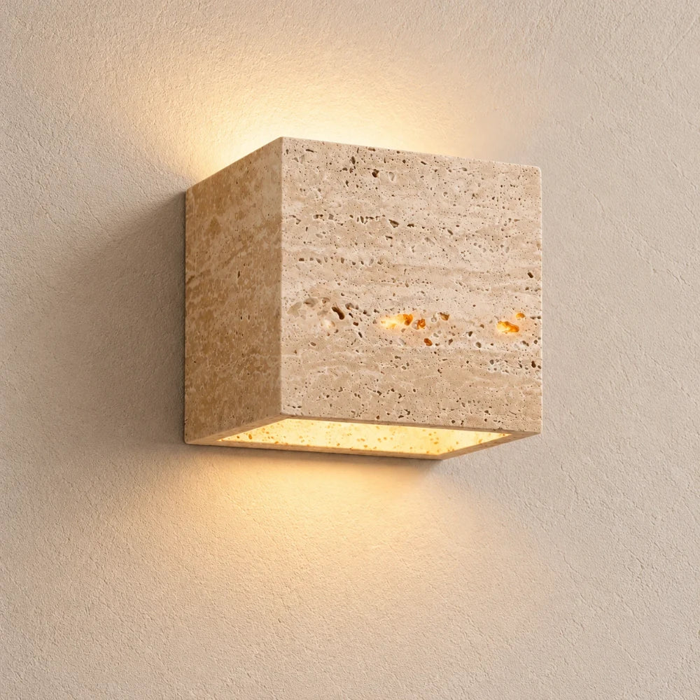 Horten Travertine Wall Light