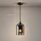 Ilma Smoked Glass Pendant Light
