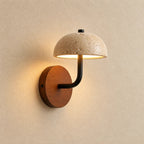 Ingrid Travertine & Wood Wall Light