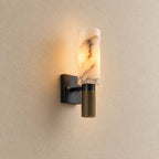 Isen Alabaster & Brass Wall Light