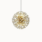 Signe Gold Metal & Crystal Pendant Light