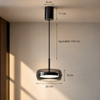 Naela Smoked Glass Pendant Light