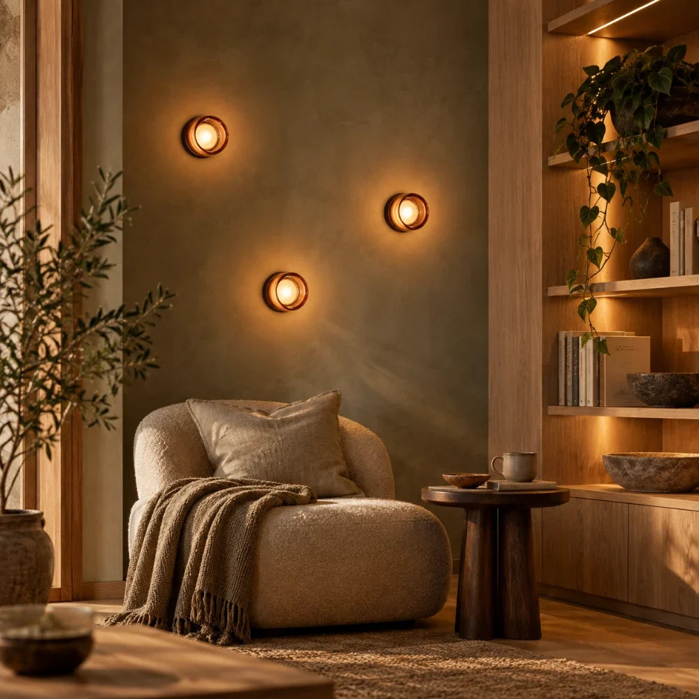 Neva Glass Wall Light