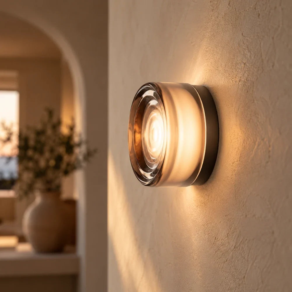 Neva Glass Wall Light