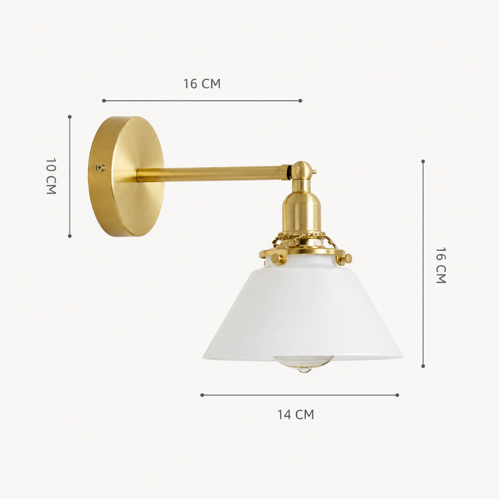 Rovin Vintage Glass Wall Light