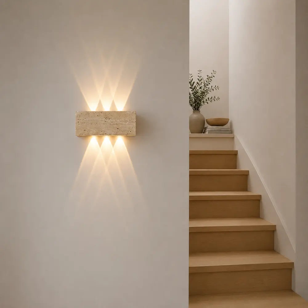 Sorell LED Travertine Wall Light