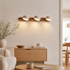 Triva Travertine & Wood Wall Light