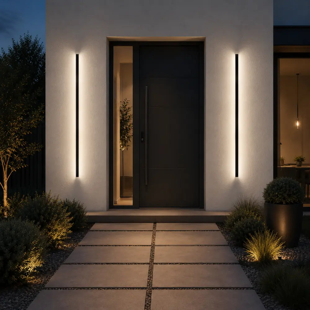 Vertical line of light
