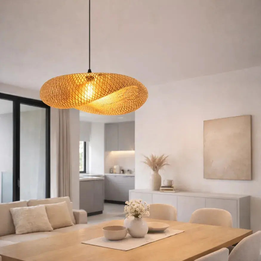 Aina Scandinavian Bamboo Pendant Light