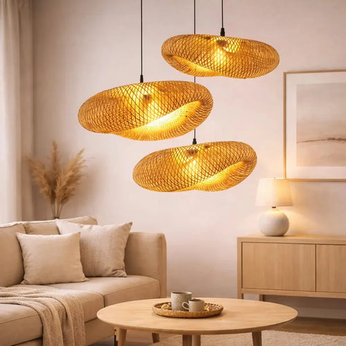 Aina Scandinavian Bamboo Pendant Light