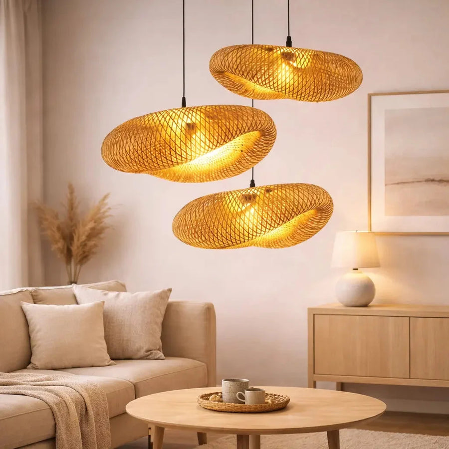 Aina Scandinavian Bamboo Pendant Light