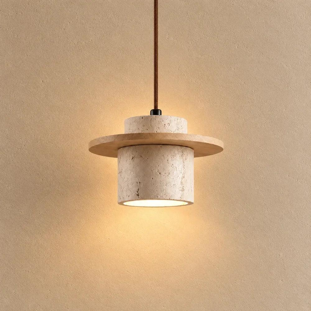 Ålesund Scandinavian Travertine Pendant Light