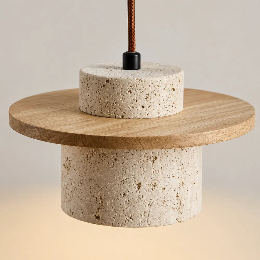 Ålesund Scandinavian Travertine Pendant Light