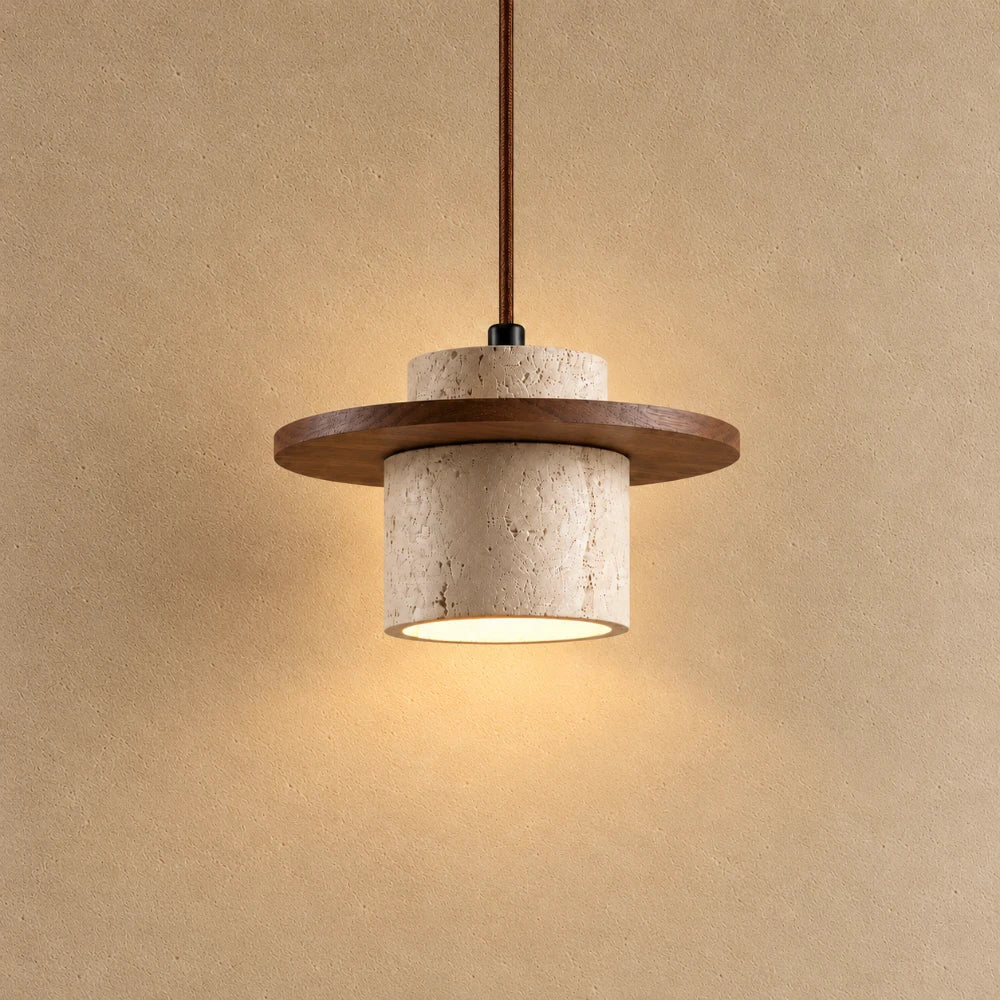 Ålesund Scandinavian Travertine Pendant Light