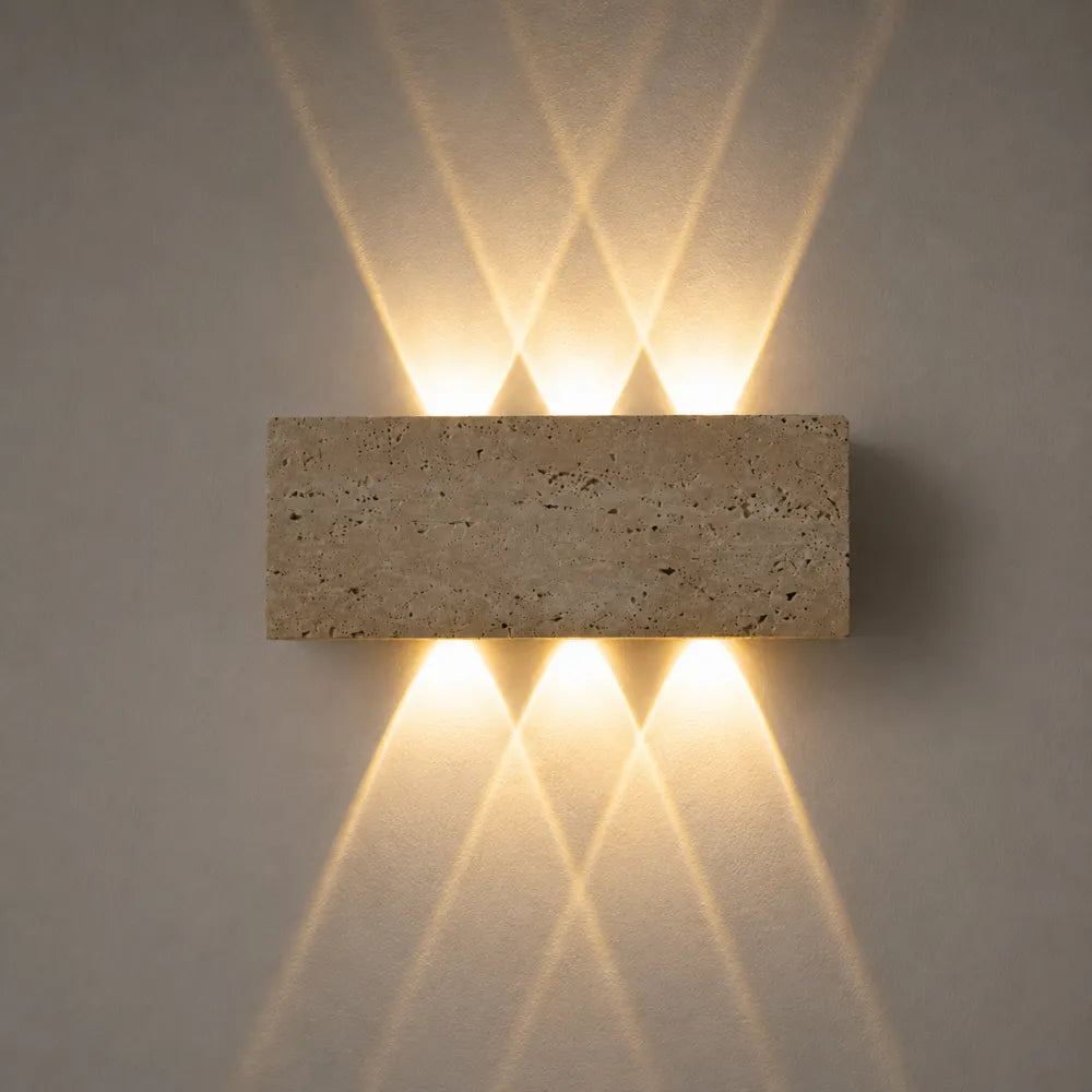Sorell LED Travertine Wall Light