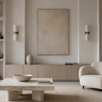 Aléa Alabaster & Brass Wall Light