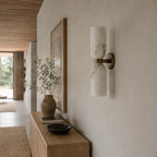 Aléa Alabaster & Brass Wall Light