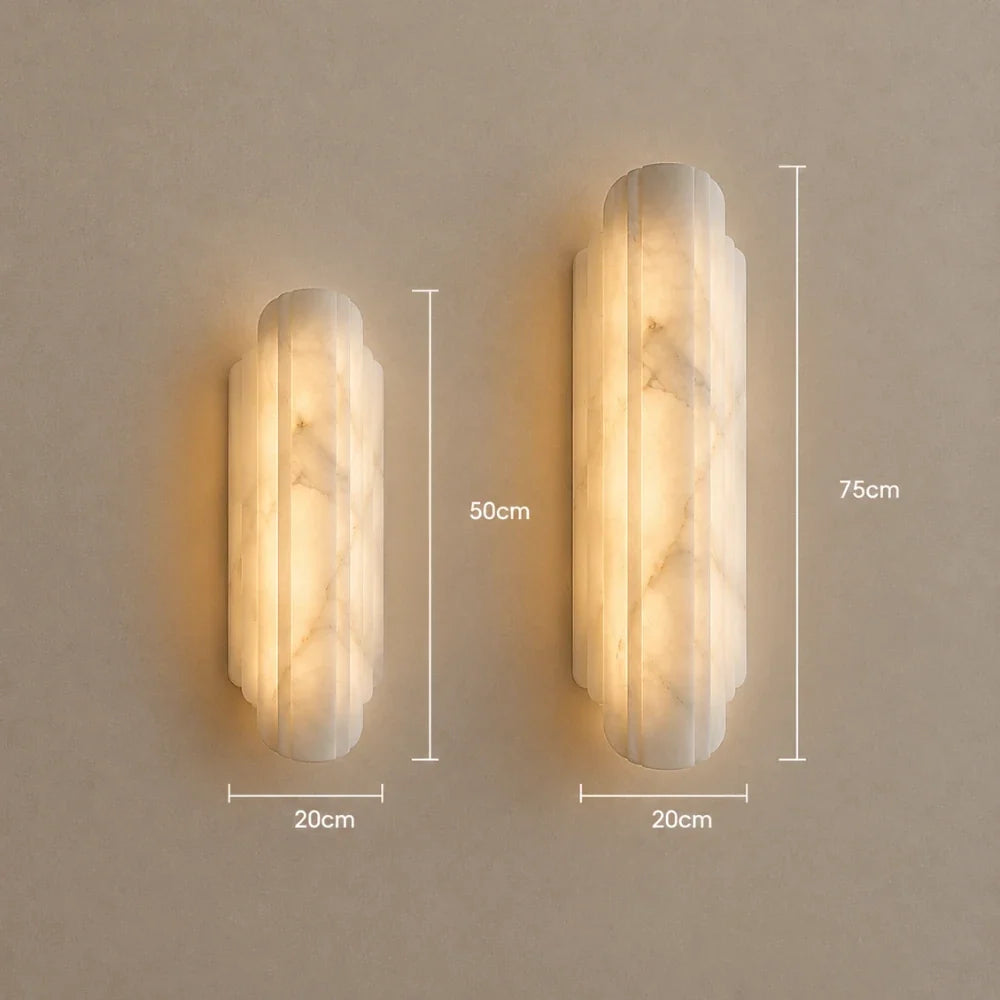 Olyra LED Alabaster Wall Light