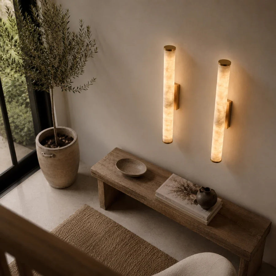 Velina Alabaster Wall Light