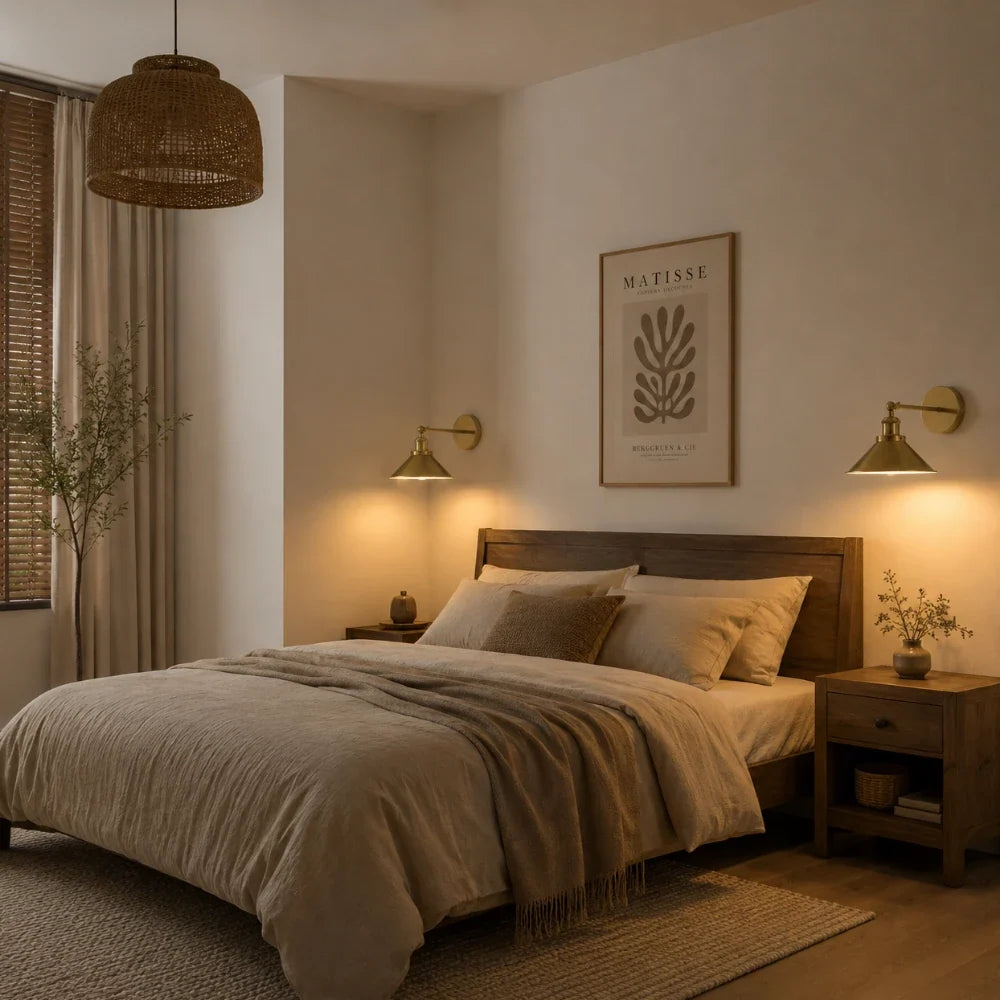 Viggo Vintage Brass Wall Light
