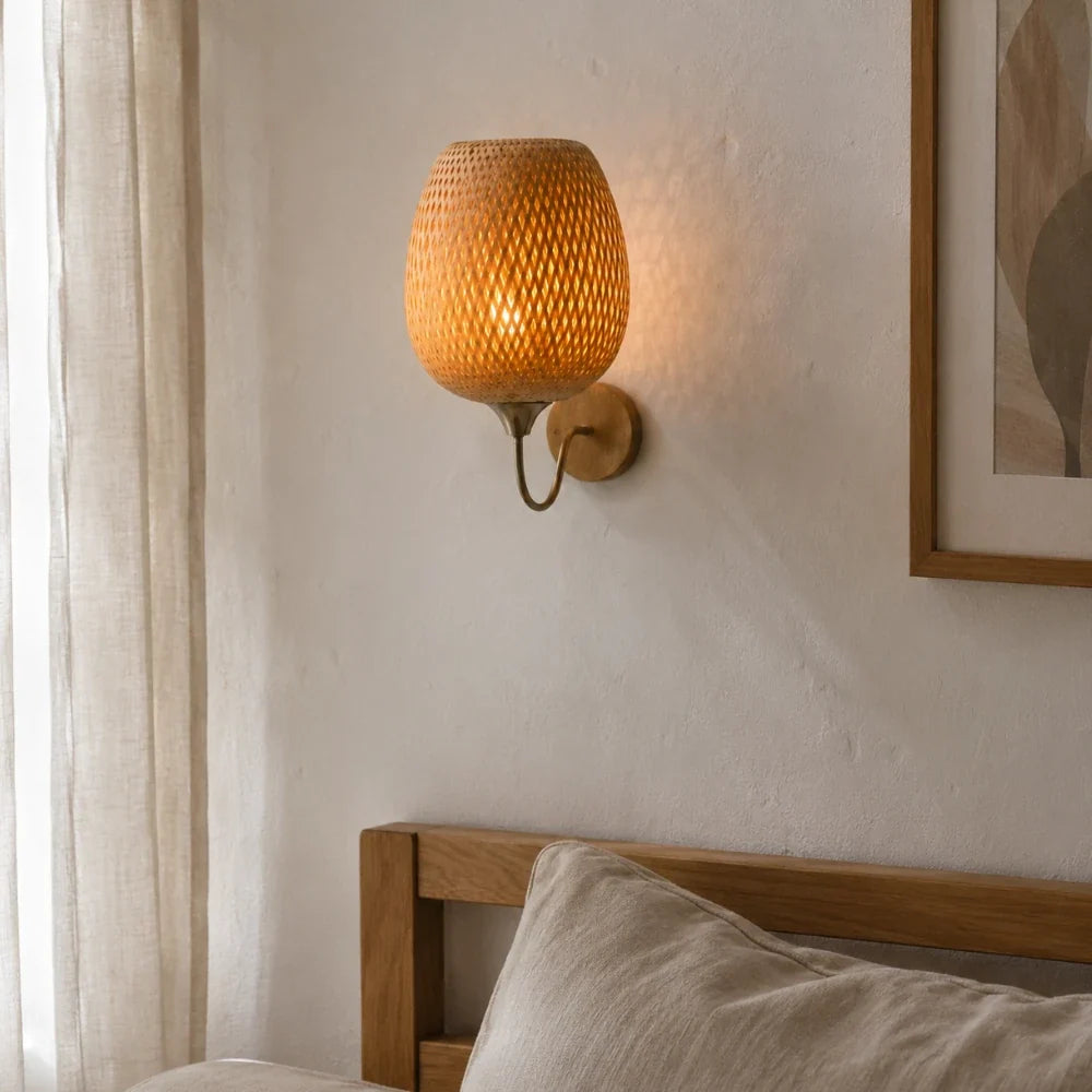 Arvin Natural Bamboo Wall Light