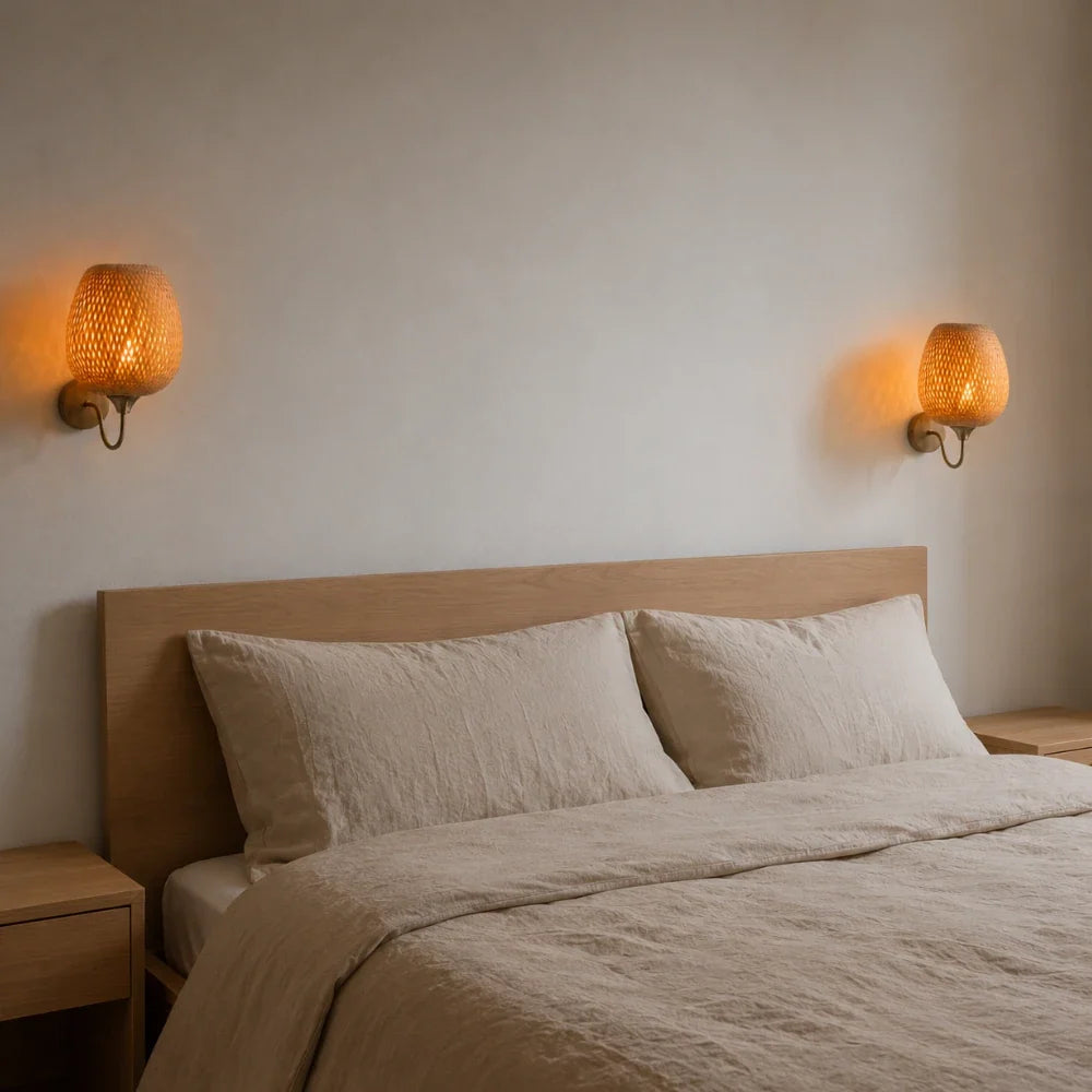 Arvin Natural Bamboo Wall Light