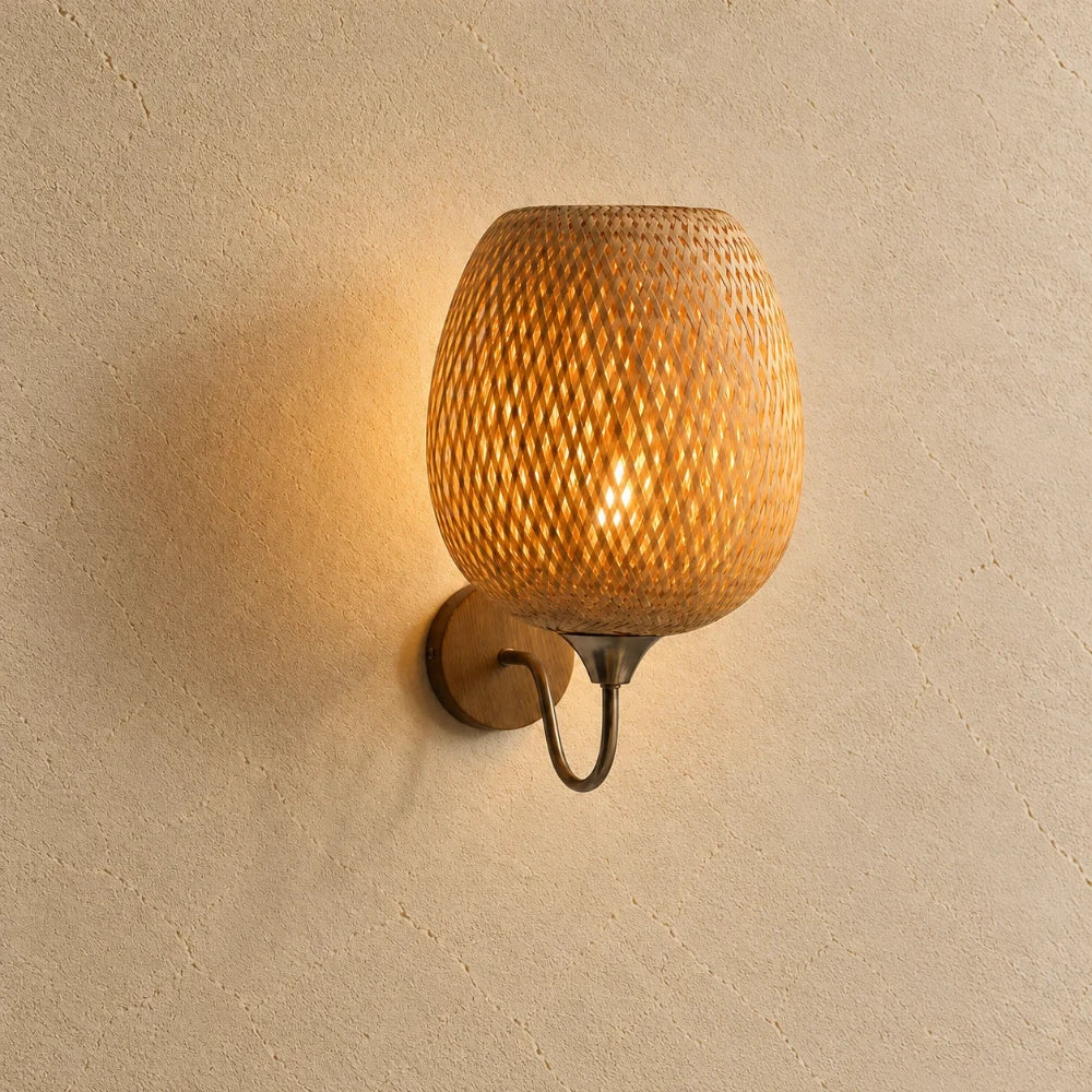 Arvin Natural Bamboo Wall Light