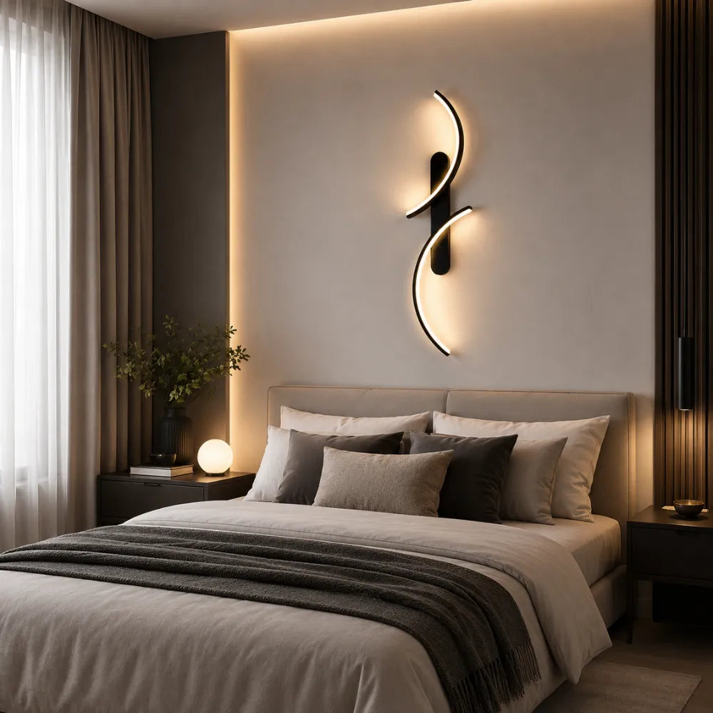 Flowing line of integrated LED light