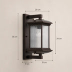 Eirik Outdoor Black Wall Light