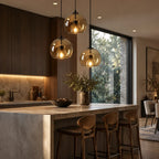 Elina Smoked Glass Pendant Light