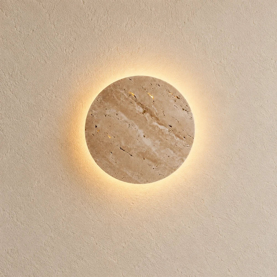 Fosenavåg LED Travertine Wall Light