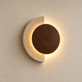 Halla LED Travertine & Wood Wall Light